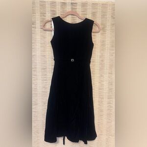 Helena Classic Velvet Black Midi Dress For Girls Sz 12